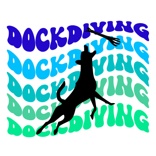Gradient Dock Diving Graphic T-Shirt