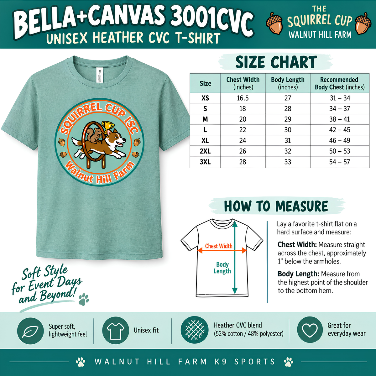 Event: The Squirrel Cup 2026 T-Shirt | Walnut Hill Farm Agility
