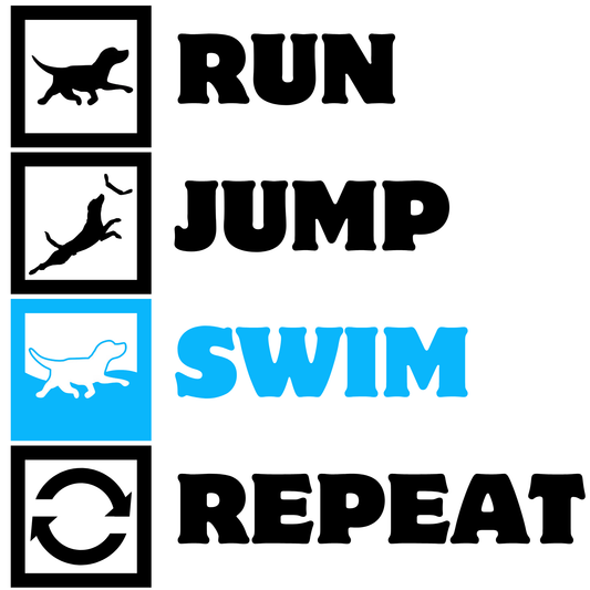 Run, Jump Swim Graphic T-Shirt