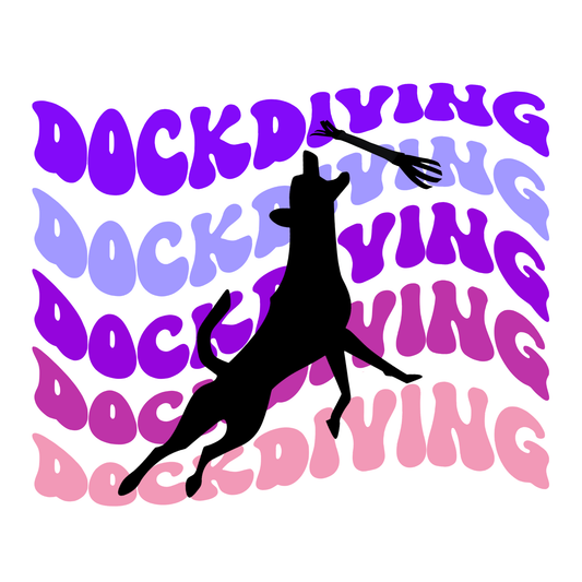 Gradient Dock Diving Graphic T-Shirt