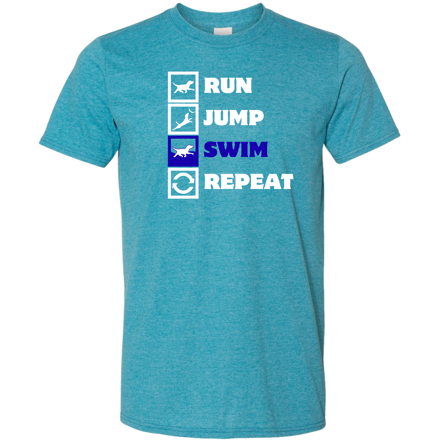 Run, Jump Swim Graphic T-Shirt