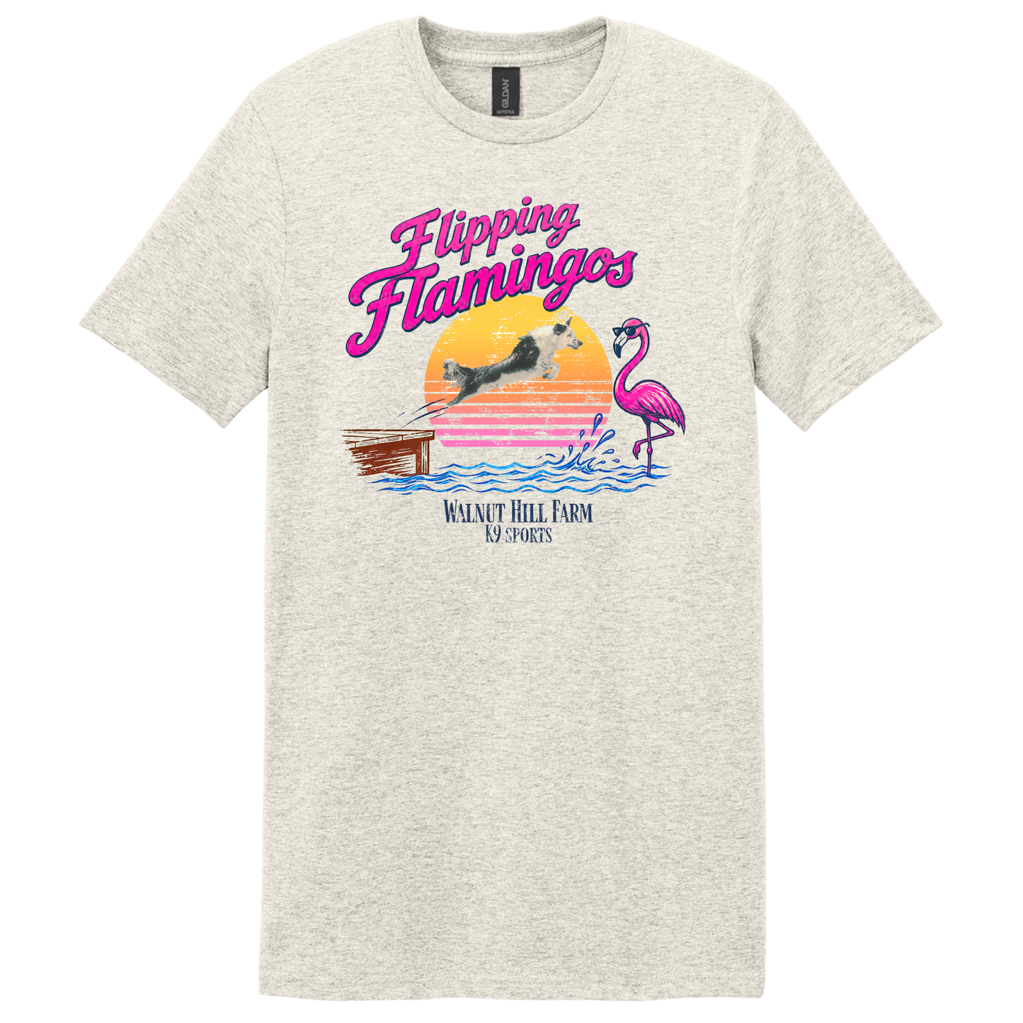 Event: Flipping Flamingos Graphic T-Shirt - Pink