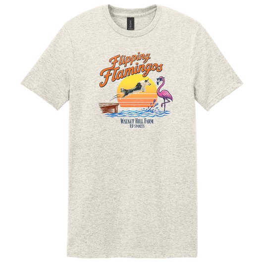 Event: Flipping Flamingos Graphic T-Shirt - Orange