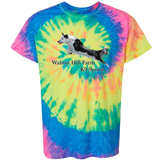 Walnut Hill Farm K-9 Sports logo Tie Dye short sleeve shirt