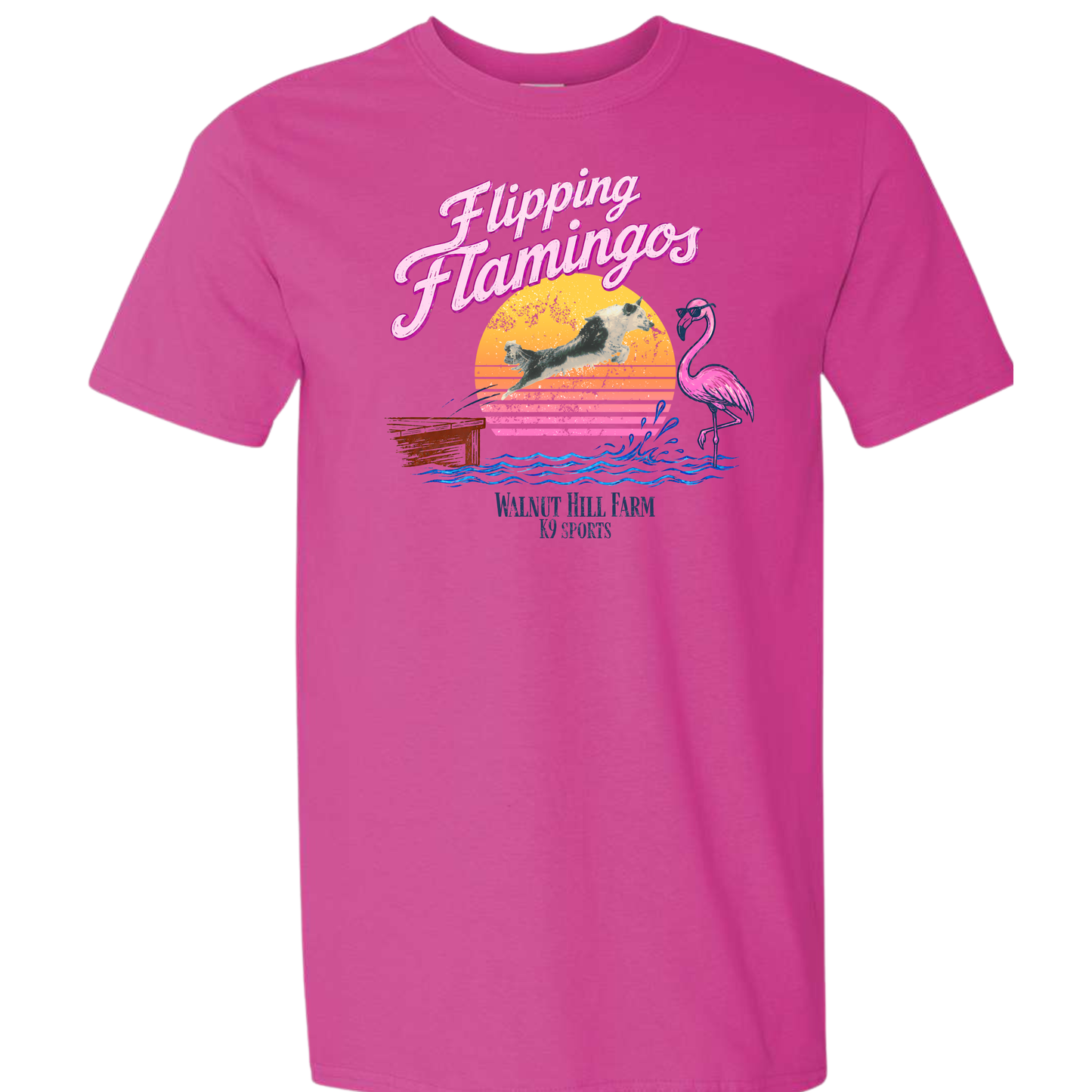 Event: Flipping Flamingos Graphic T-Shirt - White